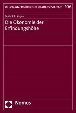 Abbildung von Slopek | Die Ökonomie der Erfindungshöhe | 1. Auflage | 2012 | 106 | beck-shop.de