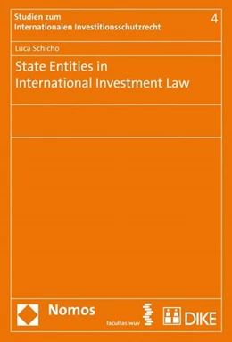 Abbildung von Schicho | State Entities in International Investment Law | 1. Auflage | 2012 | 4 | beck-shop.de