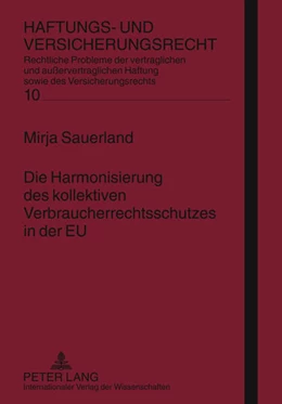 Abbildung von Sauerland | Die Harmonisierung des kollektiven Verbraucherrechtsschutzes in der EU | 1. Auflage | 2011 | 10 | beck-shop.de