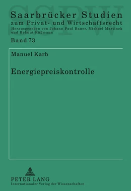 Abbildung von Karb | Energiepreiskontrolle | 1. Auflage | 2011 | 73 | beck-shop.de