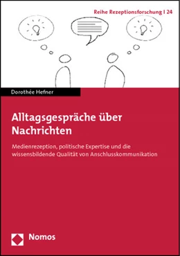 Abbildung von Hefner | Alltagsgespräche über Nachrichten | 1. Auflage | 2012 | 24 | beck-shop.de