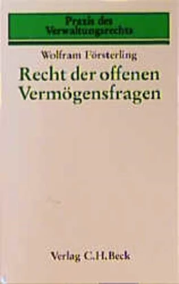 Abbildung von Försterling | Recht der offenen Vermögensfragen | 1. Auflage | 1993 | Band 6 | beck-shop.de