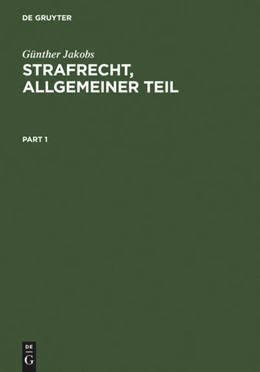 Abbildung von Jakobs | Strafrecht, Allgemeiner Teil | 2. Auflage | 2011 | beck-shop.de