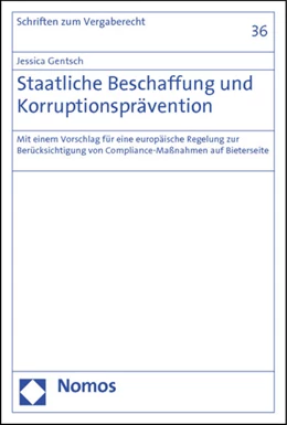 Abbildung von Gentsch | Staatliche Beschaffung und Korruptionsprävention | 1. Auflage | 2012 | 36 | beck-shop.de