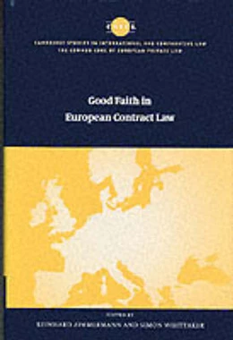 Abbildung von Zimmermann / Whittaker | Good Faith in European Contract Law | 1. Auflage | 2000 | beck-shop.de