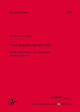 Abbildung von Dörner (Hrsg.) | Forum Versicherungsrecht 2012 | 1. Auflage | 2012 | beck-shop.de