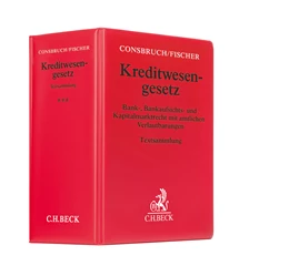 Abbildung von Consbruch / Fischer | Kreditwesengesetz Hauptordner III 86 mm • 1 Ersatzordner (leer) | 1. Auflage | | beck-shop.de