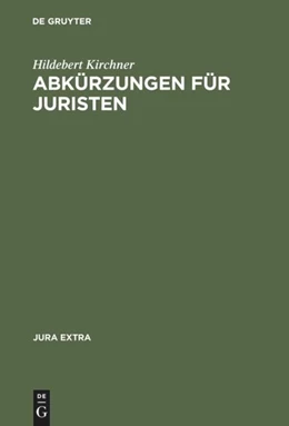 Abbildung von Abkürzungen für Juristen | 2. Auflage | 1992 | beck-shop.de