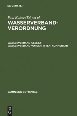 Abbildung von Kaiser / Linckelmann | Wasserverbandverordnung | 3. Auflage | 1967 | beck-shop.de