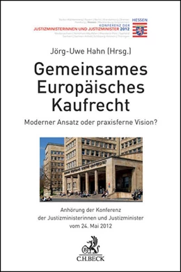 Abbildung von Hahn | Gemeinsames Europäisches Kaufrecht | 1. Auflage | 2012 | beck-shop.de