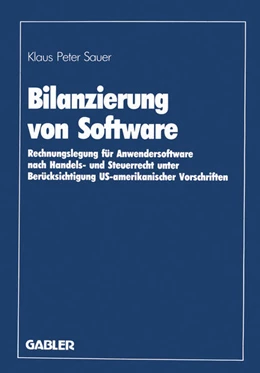 Abbildung von Sauer | Bilanzierung von Software | 1. Auflage | 1988 | beck-shop.de