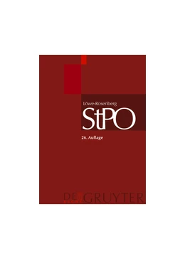 Abbildung von Löwe / Rosenberg | Die Strafprozessordnung und das Gerichtsverfassungsgesetz: StPO | 26. Auflage | | beck-shop.de