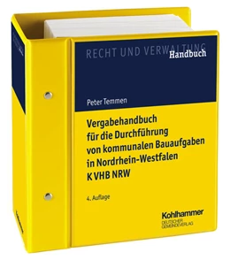 Abbildung von Meißner / Krämer | Vergabehandbuch für die Durchführung von kommunalen Bauaufgaben in Nordrhein-Westfalen K VHB NRW | 1. Auflage | 2024 | beck-shop.de