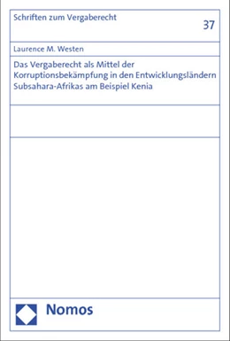 Abbildung von Westen | Das Vergaberecht als Mittel der Korruptionsbekämpfung in den Entwicklungsländern Subsahara-Afrikas am Beispiel Kenia | 1. Auflage | 2012 | 37 | beck-shop.de