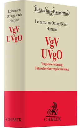 Abbildung von Leinemann / Otting | VgV / UVgO
 | 1. Auflage | 2024 | beck-shop.de