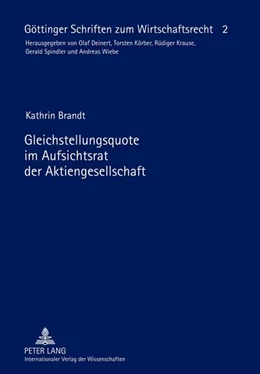 Abbildung von Brandt | Gleichstellungsquote im Aufsichtsrat der Aktiengesellschaft | 1. Auflage | 2012 | 2 | beck-shop.de