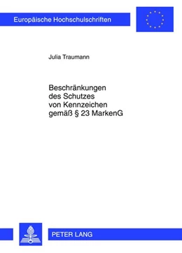 Abbildung von Traumann | Beschränkungen des Schutzes von Kennzeichen gemäß § 23 MarkenG | 1. Auflage | 2012 | 5373 | beck-shop.de