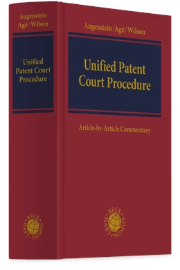 Abbildung von Augenstein / Agé | Unified Patent Court Procedure | 1. Auflage | 2025 | beck-shop.de