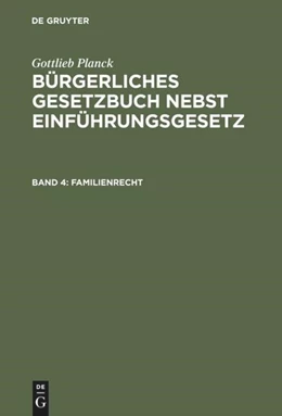 Abbildung von Familienrecht | 1. Auflage | 1901 | beck-shop.de