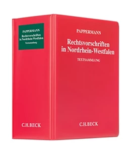 Abbildung von Pappermann: Rechtsvorschriften in Nordrhein-Westfalen Hauptordner 86 mm • Ersatzordner (leer) | 1. Auflage | | beck-shop.de