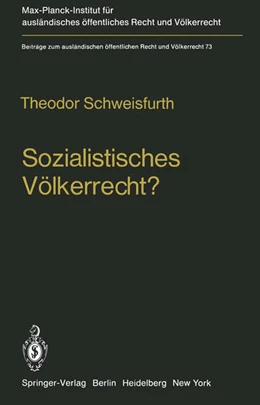 Abbildung von Schweisfurth | Sozialistisches Völkerrecht? | 1. Auflage | 2011 | 73 | beck-shop.de