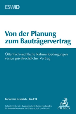 Abbildung von Von der Planung zum Bauträgervertrag | 1. Auflage | 2013 | Band 94 | beck-shop.de