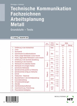 Abbildung von Christgau / Schmatz | Technische Kommunikation · Tests zur Grundstufe Fachzeichnen Arbeitsplanung Metall | 1. Auflage | 2012 | beck-shop.de
