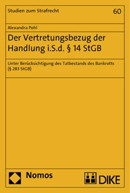 Abbildung von Pohl | Der Vertretungsbezug der Handlung i.S.d. § 14 StGB | 1. Auflage | 2013 | 60 | beck-shop.de