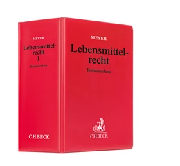 Abbildung von Meyer | Lebensmittelrecht Hauptordner I 86 mm • 1 Ersatzordner (leer) | 1. Auflage | | beck-shop.de