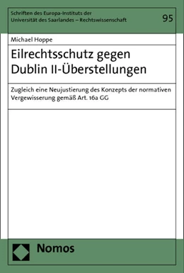 Abbildung von Hoppe | Eilrechtsschutz gegen Dublin II-Überstellungen | 1. Auflage | 2013 | 95 | beck-shop.de