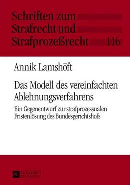 Abbildung von Lamshöft | Das Modell des vereinfachten Ablehnungsverfahrens | 1. Auflage | 2013 | 116 | beck-shop.de