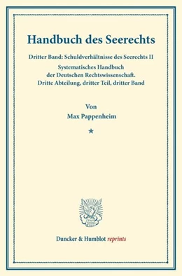 Abbildung von Pappenheim / Binding | Handbuch des Seerechts | 1. Auflage | 2013 | beck-shop.de