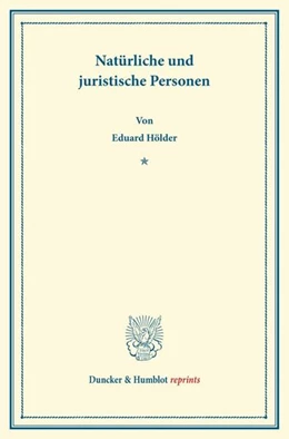 Abbildung von Hölder | Natürliche und juristische Personen | 1. Auflage | 2013 | beck-shop.de