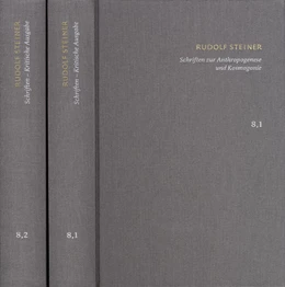 Abbildung von Steiner / Clement | Rudolf Steiner: Schriften. Kritische Ausgabe / Band 8,1-2: Schriften zur Anthropogenese und Kosmogonie | 1. Auflage | 2018 | beck-shop.de