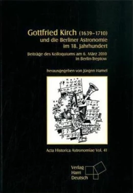 Abbildung von Hamel | Gottfried Kirch (1639-1710) und die Berliner Astronomie im 18. Jahrhundert | 1. Auflage | 2010 | 41 | beck-shop.de