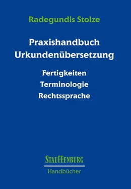 Abbildung von Stolze | Praxishandbuch Urkundenübersetzung | 1. Auflage | 2020 | beck-shop.de