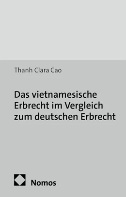 Abbildung von Cao | Das vietnamesische Erbrecht im Vergleich zum deutschen Erbrecht | 1. Auflage | 2014 | 824 | beck-shop.de