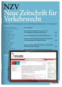 Abbildung von NZV • Neue Zeitschrift für Verkehrsrecht | 31. Auflage | 2025 | beck-shop.de