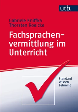 Abbildung von Kniffka | Fachsprachenvermittlung im Unterricht | 1. Auflage | 2016 | beck-shop.de