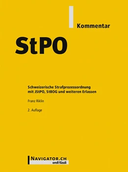 Abbildung von Riklin | StPO Kommentar | 1. Auflage | 2014 | beck-shop.de