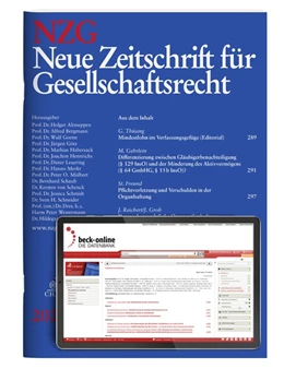 Abbildung von NZG • Neue Zeitschrift für Gesellschaftsrecht | 21. Auflage | 2025 | beck-shop.de