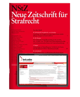 Abbildung von NStZ • Neue Zeitschrift für Strafrecht | 38. Auflage | 2025 | beck-shop.de