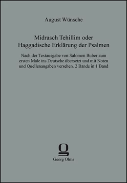 Abbildung von Wünsche | Midrasch Tehillim oder Haggadische Erklärung der Psalmen | 1. Auflage | 2013 | beck-shop.de