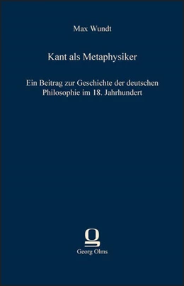 Abbildung von Wundt | Kant als Metaphysiker | 1. Auflage | 2013 | beck-shop.de