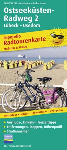 Abbildung von Radwanderkarte Ostseeküsten-Radweg 2 Lübeck-Usedom 1 : 50 000 | 4. Auflage | 2015 | beck-shop.de
