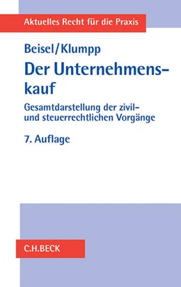 Abbildung von Beisel / Klumpp | Der Unternehmenskauf | 7. Auflage | 2016 | beck-shop.de