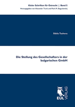 Abbildung von Tasheva | Die Stellung des Gesellschafters in der bulgarischen GmbH | 1. Auflage | 2013 | 5 | beck-shop.de