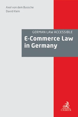 Abbildung von Bussche / Klein | E-Commerce Law in Germany | 1. Auflage | 2015 | beck-shop.de