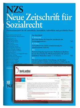 Abbildung von NZS • Neue Zeitschrift für Sozialrecht | 27. Auflage | 2025 | beck-shop.de