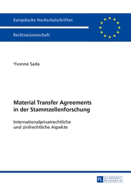 Abbildung von Sada | Material Transfer Agreements in der Stammzellenforschung- Internationalprivatrechtliche und zivilrechtliche Aspekte | 1. Auflage | 2013 | 5535 | beck-shop.de